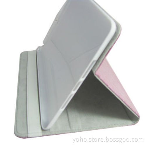 PC Cover to be Stand Slim Flip Leather Case for iPad with Anti-slip Fabric Interior